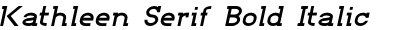 Kathleen Serif Bold Italic